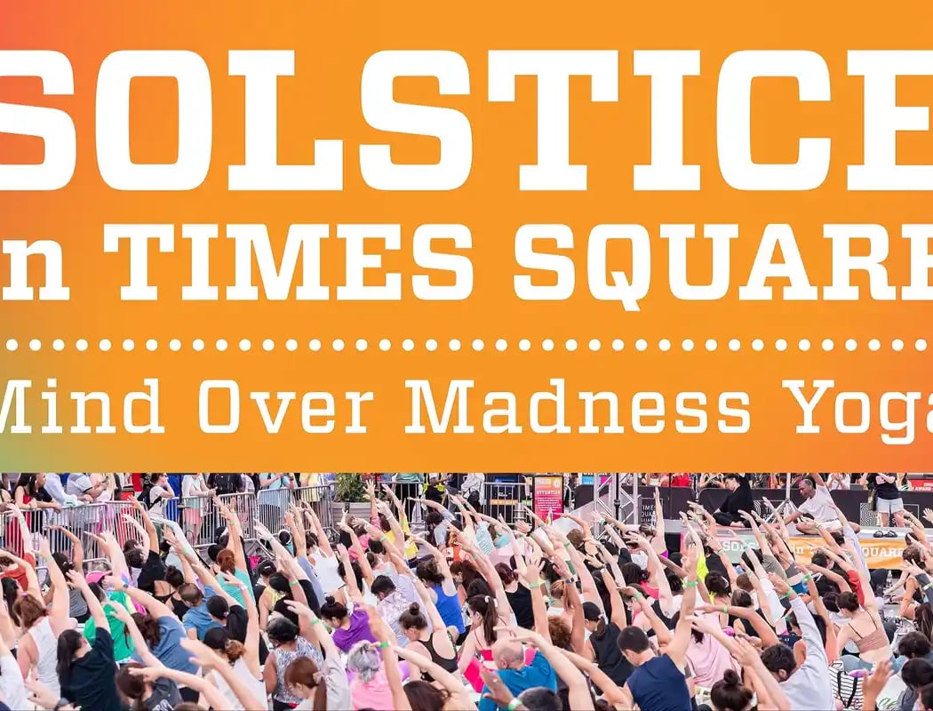 2026 Solstice in Times Square: Mind Over Madness Yoga 1